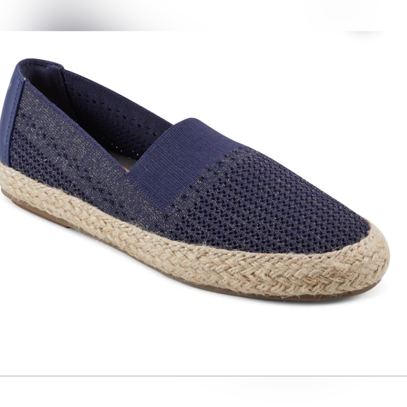 Easy Spirit Hassie Slip On Casual Espadrilles Navy shimmer 8.5 - Picture 1 of 16